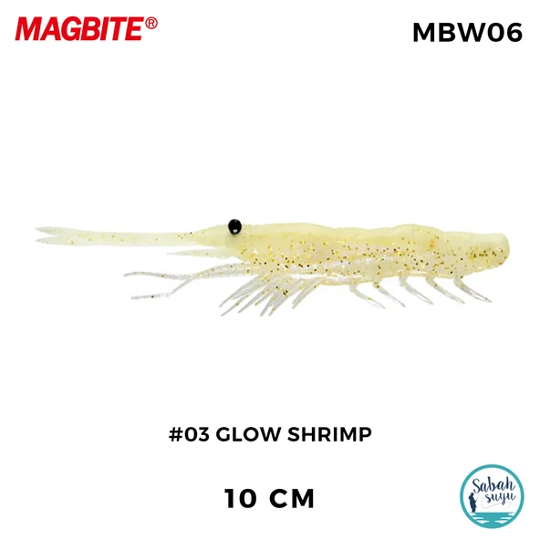 Magbite Snatch Bite Shrimp 10cm #03 Glow Shrimp (4 Adet) ürün görseli 1