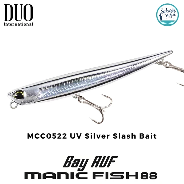 Duo Bay Ruf Manic Fish 88 MCC0522 UV Silver Slash Bait ürün görseli 1