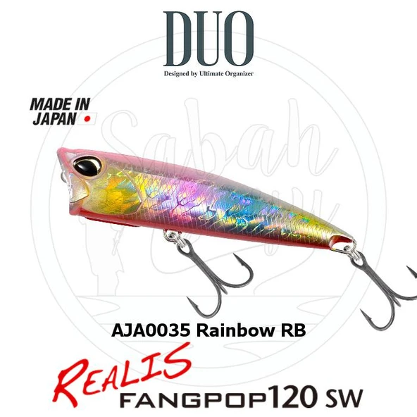 Duo Realis Fang Pop 120 SW Popper Sahte Yem AJA0035  Rainbow RB ürün görseli 1