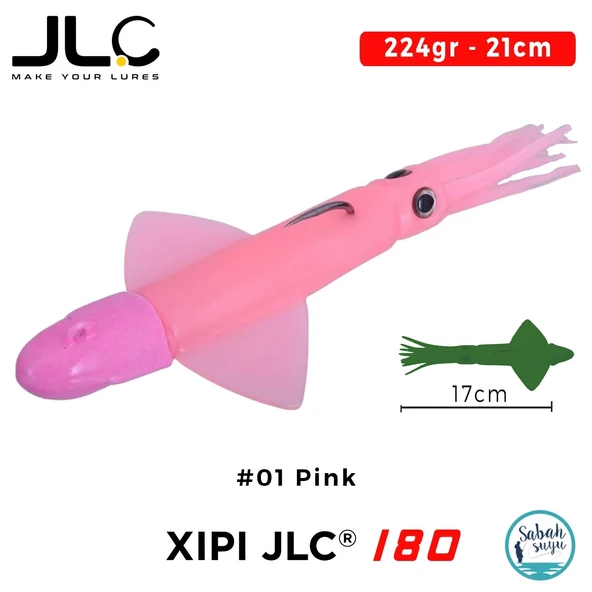 JLC Xipi 180 Set 224gr 21cm #01 Pink Silikon Kalamar ürün görseli 1