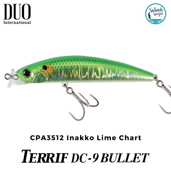 Duo Terrif DC-9 BULLET CPA3512 Inakko Lime Chart ürün görseli 1