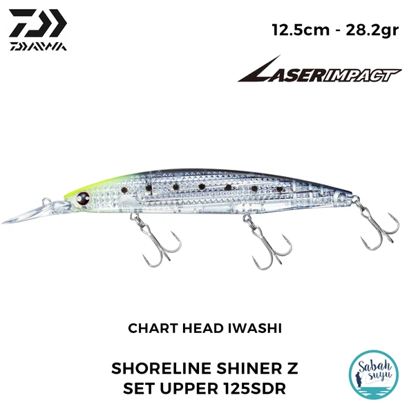 Daiwa SLS-Z Set Upper 125SDR-LI 12.5cm 28.2gr LI Chart Head Iwashi ürün görseli 1