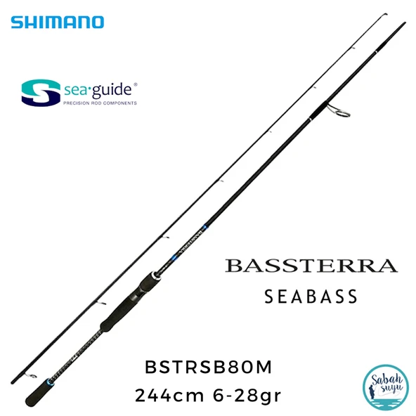 Shimano Bassterra 80M Seabass 2.44mt 6-28gr (2P) Spin Kamış ürün görseli 1