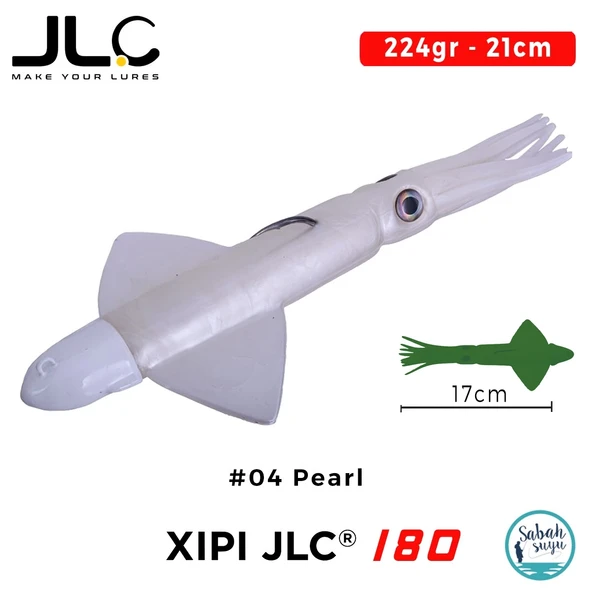 JLC Xipi 180 Set 224gr 21cm #04 Pearl Silikon Kalamar ürün görseli 1