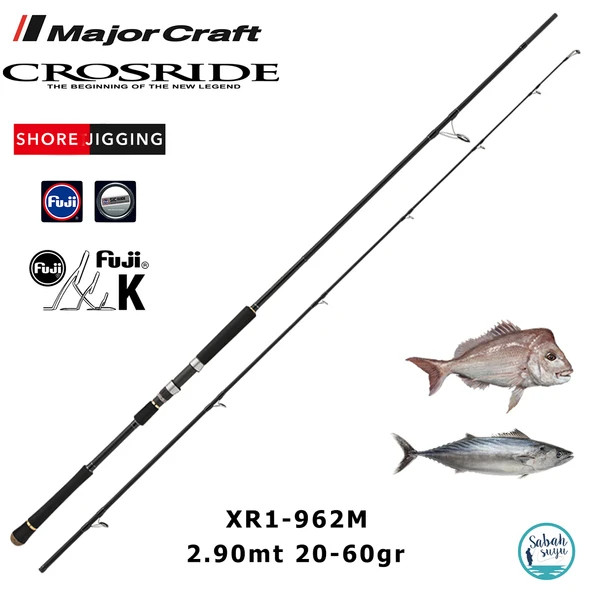 Major Craft Crosride XR1-962M 2.90mt 20-60gr (2P) Shore Jigging Kamış ürün görseli 1