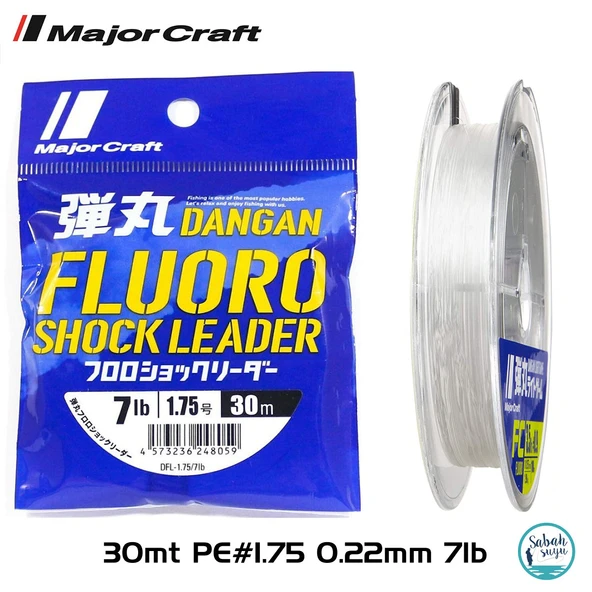 Major Craft Dangan FC Shock Leader DFL PE 1.75 0.22mm 7Lb/3.2kg 30mt ürün görseli 1
