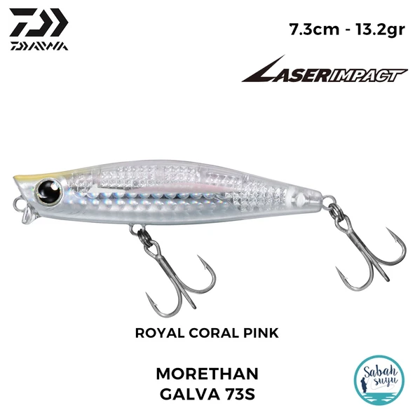 Daiwa Morethan Galva 73S-LI 7.3cm 13.2gr LI Royal Coral Pink ürün görseli 1