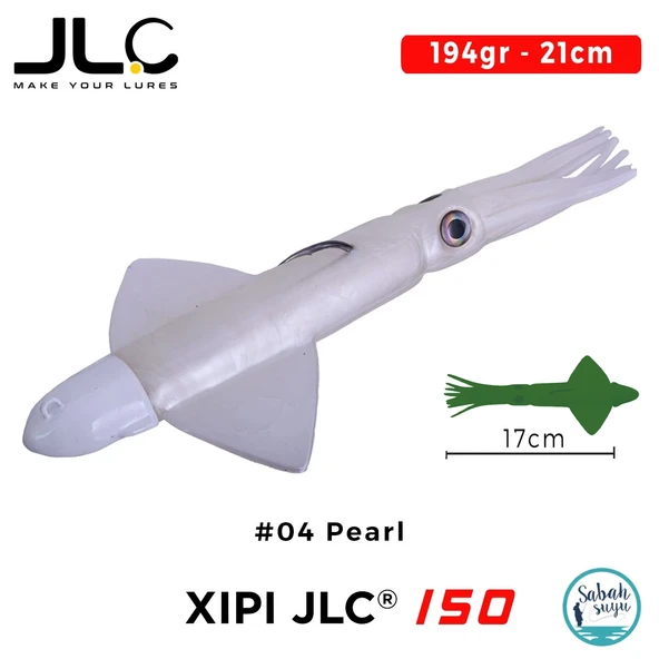 JLC Xipi 150 Set 194gr 21cm #04 Pearl Silikon Kalamar ürün görseli 1