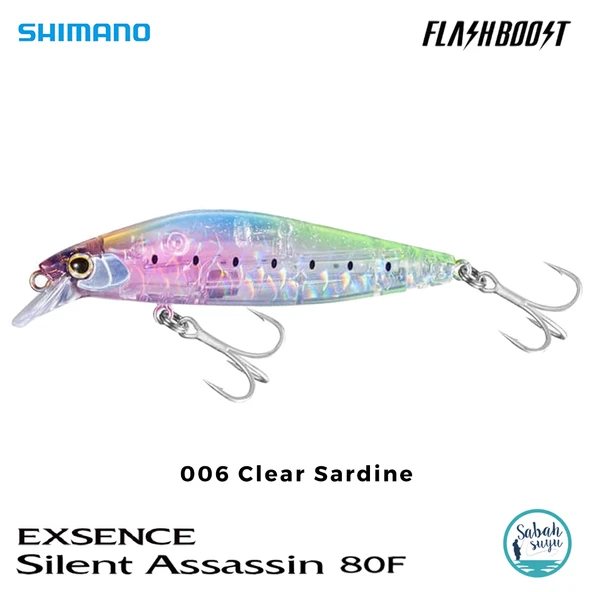 Shimano Silent Assassin Flash Boost 80F 8cm 10gr 006 Clear Sardine ürün görseli 1