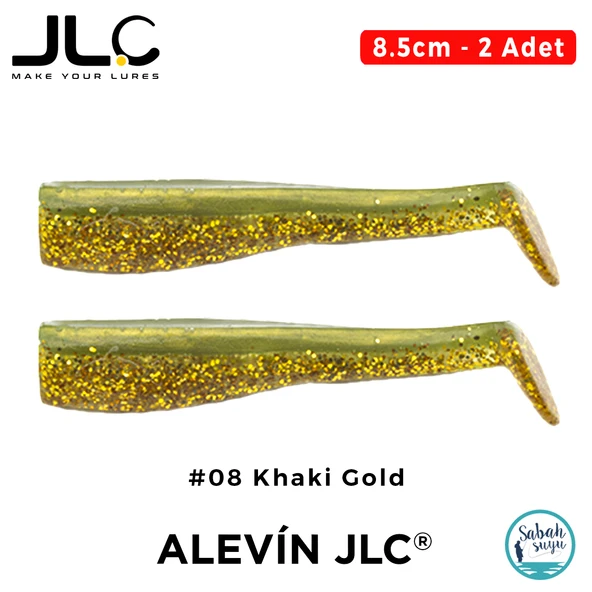 JLC Alevin 8.5cm 5gr #08 Khaki Gold Silikon Kuyruk (2 Adet) ürün görseli 1