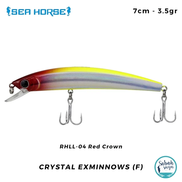 Sea Horse Crystal Exminnows (F) 7cm 3.5gr RHLL-04 Red Crown ürün görseli 1