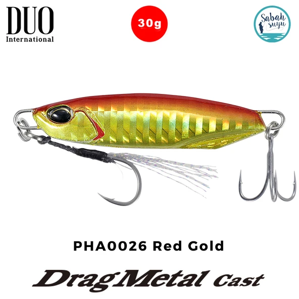 Duo Drag Metal Cast Jig 30gr. PHA0026 Red Gold ürün görseli 1