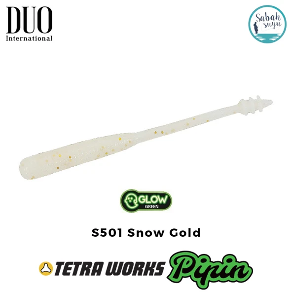 Duo Tetra Works Pipin LRF Silikon 45mm. S501 Snow Gold ürün görseli 1