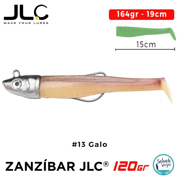 JLC Zanzibar 120 Set 164gr 19cm #13 Galo Silikon Balık ürün görseli 1