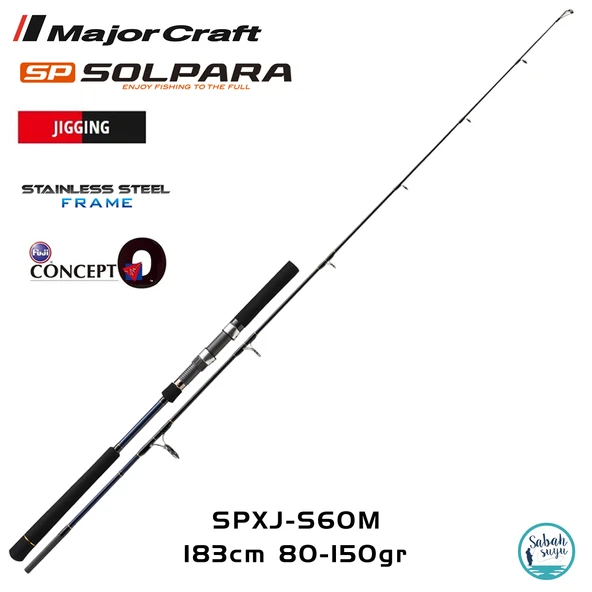 Major Craft Solpara SPXJ-S60M 183cm 80-150gr (S2P) Jigging Kamış ürün görseli 1