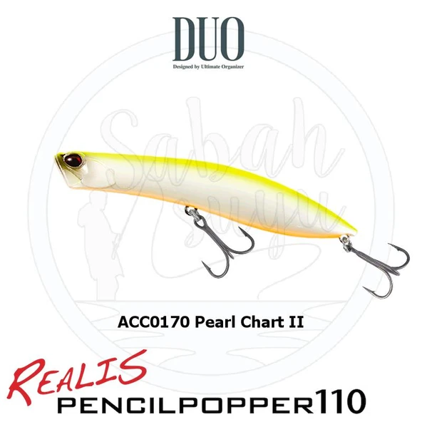 Duo Realis Pencil Popper 110 SW ACC0170 Pearl Chart II ürün görseli 1