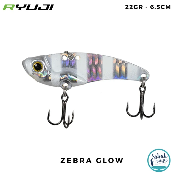 Ryuji Mirror VIB Vibrasyon Jig 6.5cm 22gr Zebra Glow ürün görseli 1