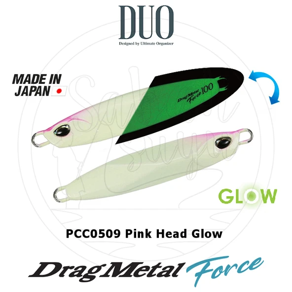 Duo Drag Metal Force Jig 100gr. 85mm PCC0509 Pink Head Glow ürün görseli 1