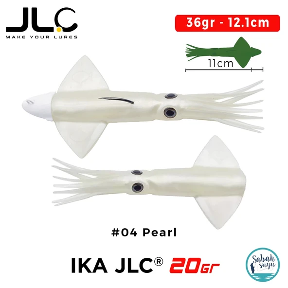 JLC IKA 20 Combo Set 36gr 12.1cm #04 Pearl (2+1) Silikon Kalamar ürün görseli 1