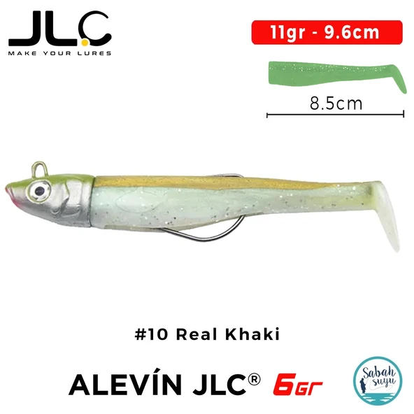 JLC Alevin Set 11gr 9.6cm #10 Real Khaki Silikon Balık ürün görseli 1