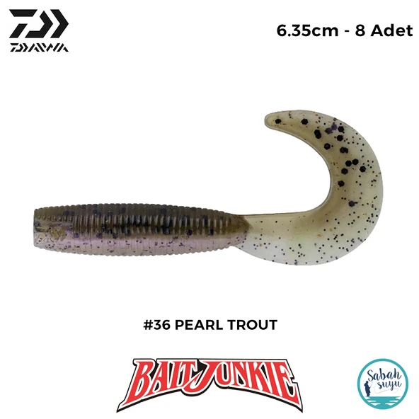Daiwa Bait Junkie Grub 6.35cm #36 Pearl Trout (8 Adet) ürün görseli 1
