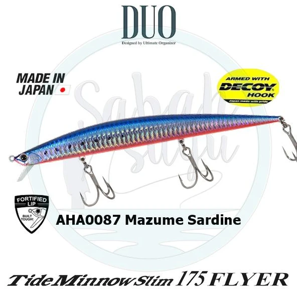 Duo Tide Minnow Slim 175 FLYER AHA0087 Mazume Sardine ürün görseli 1