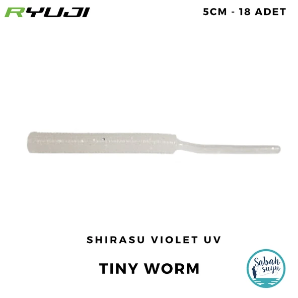 Ryuji Tiny Worm 5cm LRF Kokulu Silikon Yem Shirasu Violet UV (18 Adet) ürün görseli 1