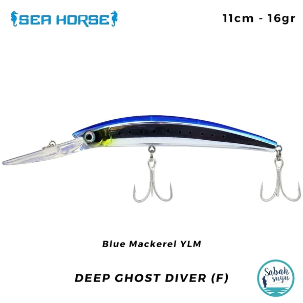 Sea Horse Deep Ghost Diver (F) 11cm 16gr Blue Mackerel YLM ürün görseli 1