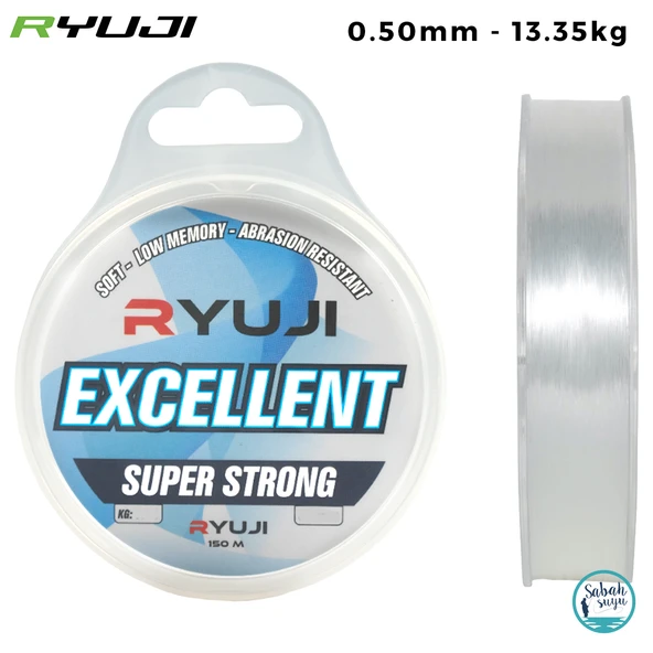 Ryuji Excellent Mono Misina 0.50mm 13.35kg 150mt Şeffaf ürün görseli 1
