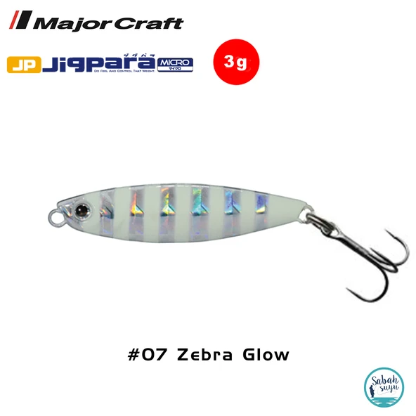 Major Craft Jigpara Micro JPM-3gr 30mm #07 Zebra Glow ürün görseli 1