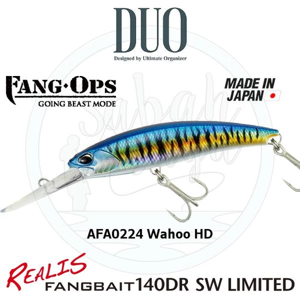 Duo Realis Fang Bait 140DR SW AFA0224 Wahoo HD ürün görseli 1