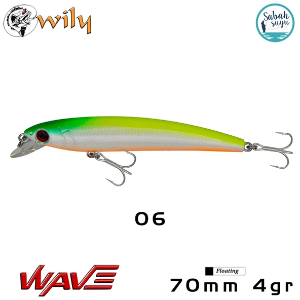 Wily Wave 70F 7cm 4gr No:06 Maket Balık ürün görseli 1