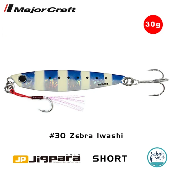 Major Craft Jigpara Short JPS-30gr 70mm #30 Zebra Iwashi ürün görseli 1