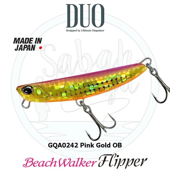 Duo Beach Walker Flipper 32 Jig Sahte Yem GQA0242 Pink Gold OB ürün görseli 1