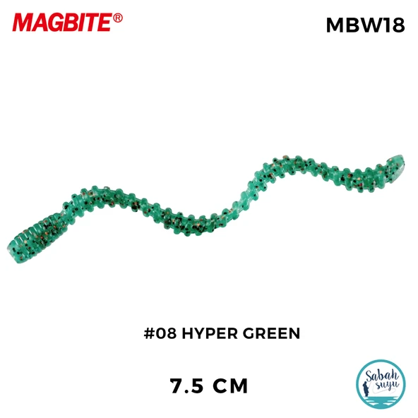 Magbite Tai Rubber Bug 7.5cm #08 Hyper Green Kokulu Silikon Kurt (5 Adet) ürün görseli 1