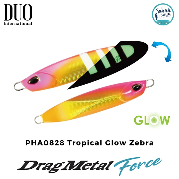 Duo Drag Metal Force Jig 100gr. 85mm PHA0828 Tropical Glow Zebra ürün görseli 1