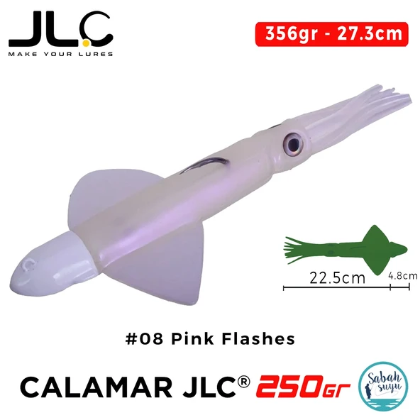 JLC Calamar 250 Set 27.3cm 356gr #08 Pink Flashes Silikon Kalamar ürün görseli 1