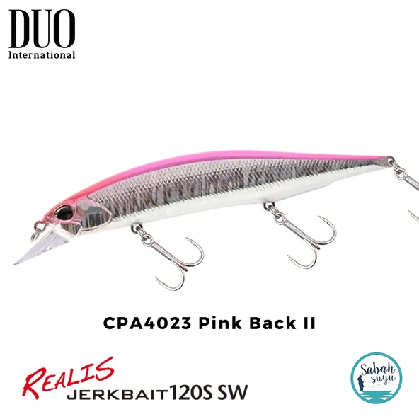 Duo Realis Jerkbait 120S SW CPA4023 Pink Back II ürün görseli 1
