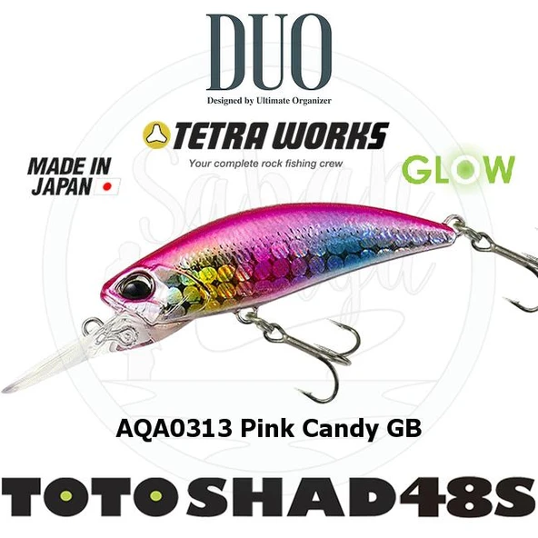 Duo Tetra Works Toto Shad 48S AQA0313 Pink Candy GB ürün görseli 1