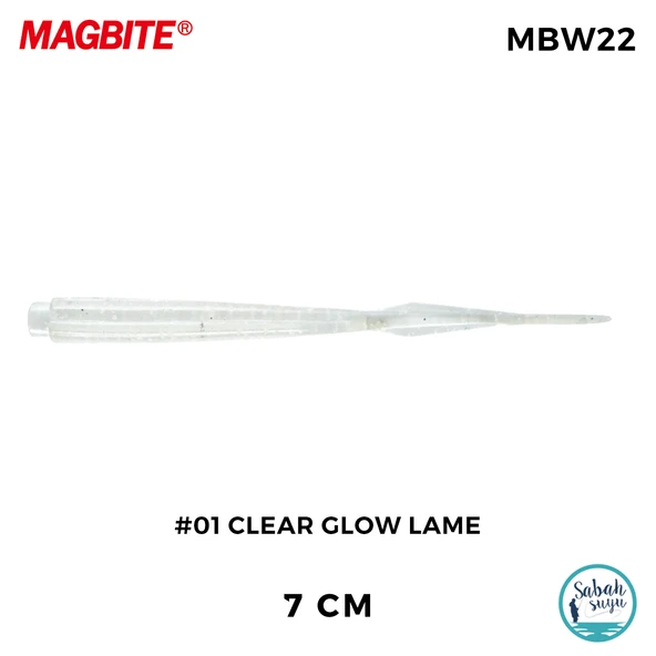 Magbite Jamming 7cm #01 Clear Glow Lame Kokulu Silikon Yem (7 Adet) ürün görseli 1