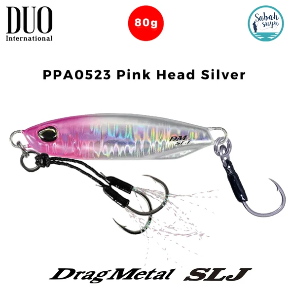 Duo Drag Metal SLJ Jig 80gr 75mm PPA0523 Pink Head Silver ürün görseli 1