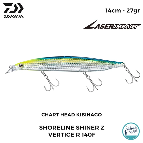 Daiwa SLS-Z Vertice R 140F-LI 14cm 27gr LI Chart Head Kibinago ürün görseli 1