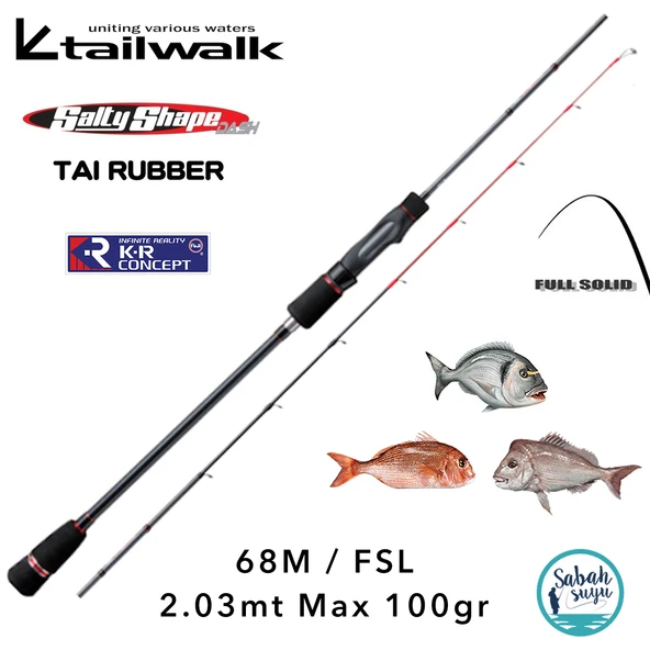 Tailwalk SSD Tai Rubber 68M/FSL Spin Kamış 2.03mt Max.100gr ürün görseli 1