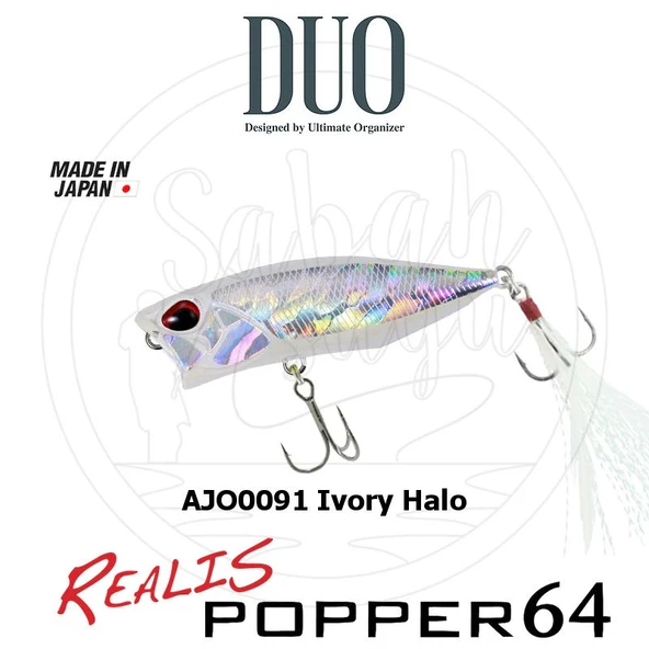 Duo Realis Popper 64 AJO0091 Ivory Halo Sahte Balık ürün görseli 1