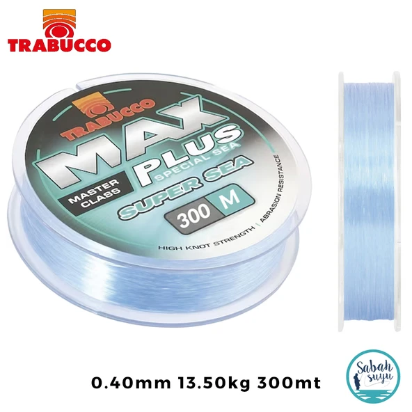 Trabucco Max Plus Super Sea Mono Misina 0.40mm 13.50kg 300mt ürün görseli 1