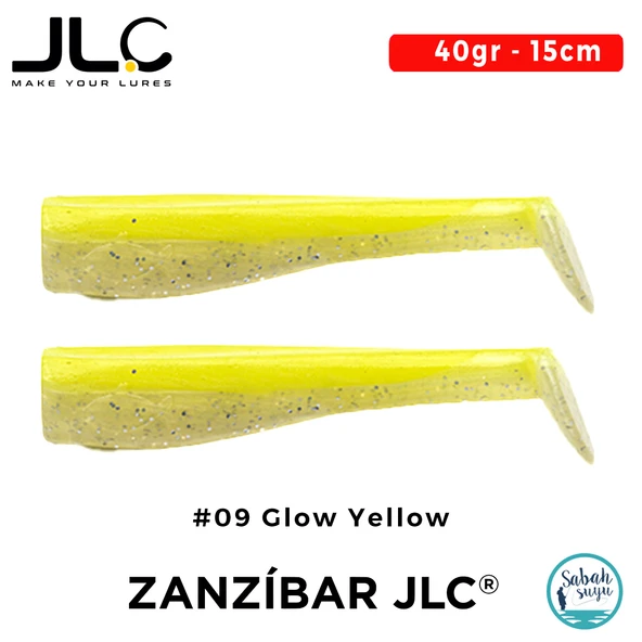 JLC Zanzibar 15cm 40gr #09 Glow Yellow Silikon Kuyruk (2 Adet) ürün görseli 1