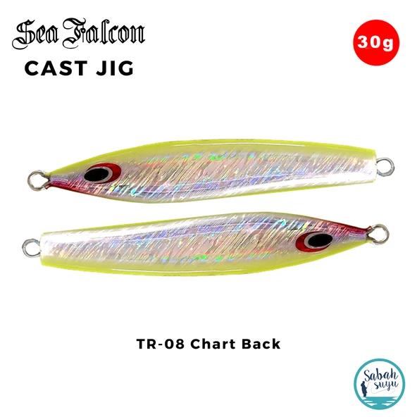 Sea Falcon Cast Jig 30gr TR-08 Chart Back ürün görseli 1