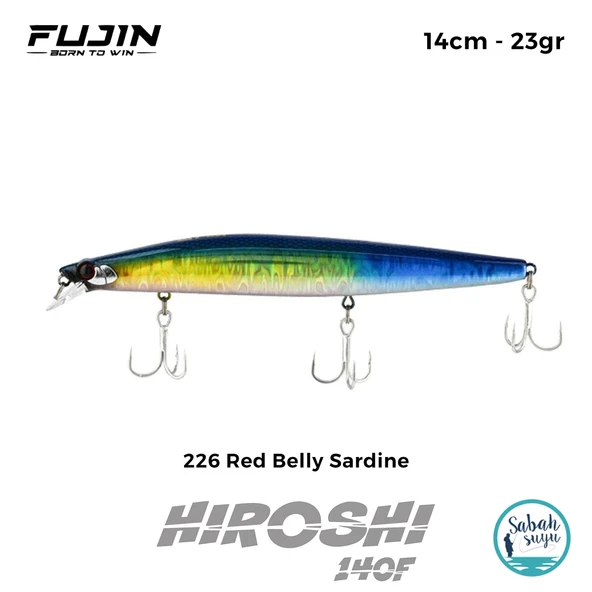 Fujin Hiroshi 140F 14cm 23gr Maket Balık 226 Red Belly Sardine ürün görseli 1