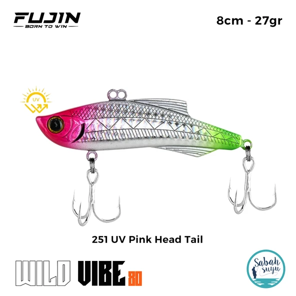 Fujin Wild Vibe 8cm 27gr Vibrasyon Suni Yem 251 UV Pink Head Tail ürün görseli 1