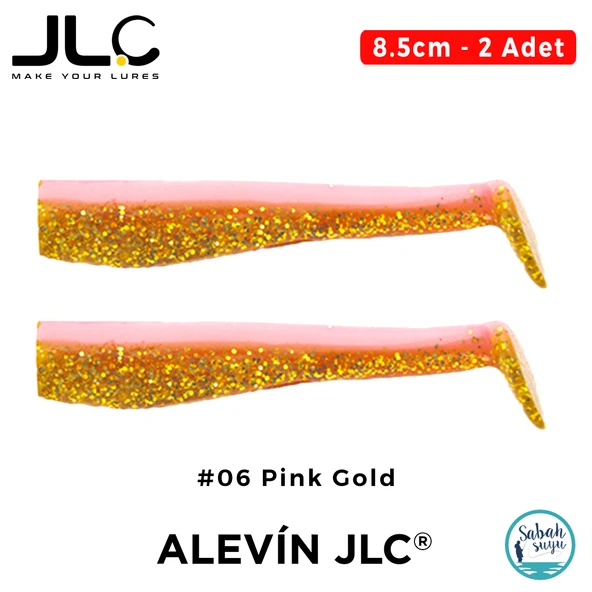 JLC Alevin 8.5cm 5gr #06 Pink Gold Silikon Kuyruk (2 Adet) ürün görseli 1